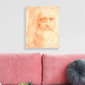 Leonardo da Vinci Self Portrait Red Chalk Canvas Afdruk (Insitu (Woonkamer))