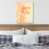 Leonardo da Vinci Self Portrait Red Chalk Canvas Afdruk (Insitu (Slaapkamer))