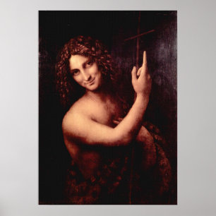 Leonardo Da Vinci St. John de Baptist Poster