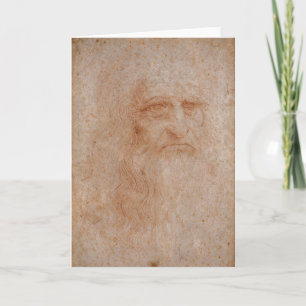Leonardo da Vinci, vermoedelijk zelfportret Kaart
