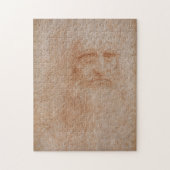 Leonardo da Vinci, vermoedelijk zelfportret Legpuzzel (Verticaal)