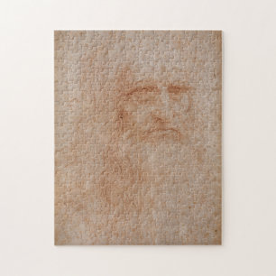 Leonardo da Vinci, vermoedelijk zelfportret Legpuzzel