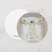 LEONARDO DA VINCI... VITRUVIAN MAN HI-DEF KAART (Voorkant / Achterkant)
