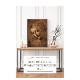Leonardo Da Vinci Young Woman Poster