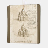 Leonardo da Vinci's Architectonische Kathedraalstu Keramisch Ornament (Links)