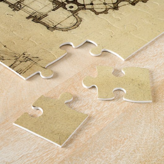 Leonardo da Vinci's Architectonische Kathedraalstu Legpuzzel (Zijkant)