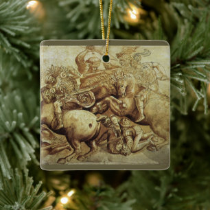 Leonardo da Vinci's De Slag bij Anghiari Keramisch Ornament