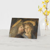 Leonardo da Vinci's doop van Christus engelen Kaart (Gele Bloem)