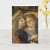 Leonardo da Vinci's doop van Christus engelen Kaart (Gele Bloem)