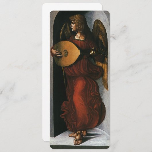 Leonardo da Vinci's Een engel in het rood met een  (Voorkant / Achterkant)
