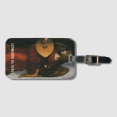 Leonardo da Vinci's Een engel in het rood met een  Bagagelabel (Voorkant (horizontaal))