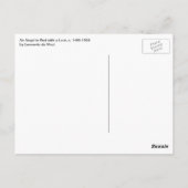 Leonardo da Vinci's Een engel in het rood met een  Briefkaart (Achterkant)