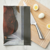 Leonardo da Vinci's Een engel in het rood met een  Theedoek (Quarter Fold)