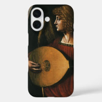 Leonardo da Vinci's Engel in het rood met een luit