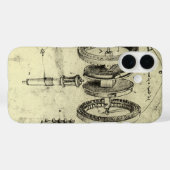 Leonardo da Vinci's Engineering Sketch of a Wheel Case-Mate iPhone Case (Achterkant (horizontaal))