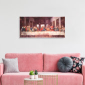 Leonardo da Vinci's Het Laatste Avondmaal Canvas Afdruk (Insitu (Woonkamer))