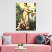 Leonardo da Vinci's Leda en de zwaan Canvas Afdruk (Insitu (Woonkamer))