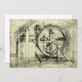 Leonardo da Vinci's loopband aangedreven kruisboog (Voorkant / Achterkant)