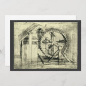 Leonardo da Vinci's loopband aangedreven kruisboog (Voorkant / Achterkant)