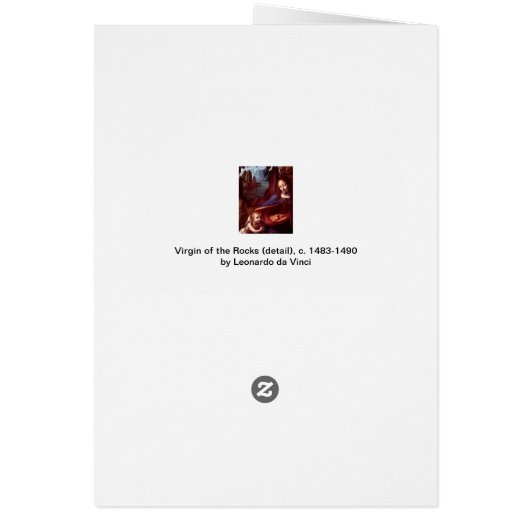 Leonardo da Vinci's Maagd (Madonna) van de rotsen (Achterkant)