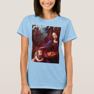 Leonardo da Vinci's Maagd (Madonna) van de rotsen T-shirt