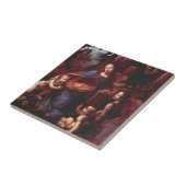 Leonardo da Vinci's Maagd (Madonna) van de rotsen Tegeltje (Zijkant)