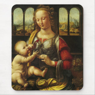 Leonardo da Vinci's Madonna met de anjer Muismat