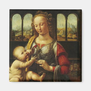 Leonardo da Vinci's Madonna van de Anjer Magneet
