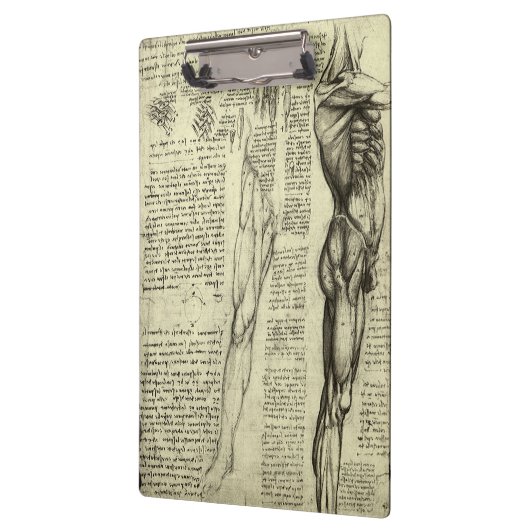 Leonardo da Vinci's menselijke anatomie mannelijke Klembord (Links)