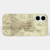 Leonardo da Vinci's menselijke anatomie ruggengraa Case-Mate iPhone Case (Achterkant (horizontaal))