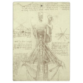 Leonardo da Vinci's menselijke anatomie ruggengraa Klembord (Achterkant)