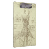 Leonardo da Vinci's menselijke anatomie ruggengraa Klembord (Rechts)