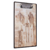 Leonardo da Vinci's menselijke anatomie skelet Bot Klembord (Rechts)