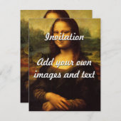 Leonardo Da Vinci's Mona Lisa Kaart (Voorkant / Achterkant)