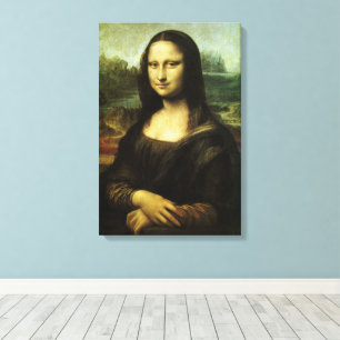 Leonardo da Vinci's Mona Lisa, Renaissancekunst Canvas Afdruk