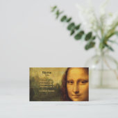 Leonardo Da Vinci's Mona Lisa Visitekaartje (Staand voorkant)