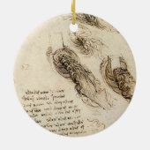 Leonardo da Vinci's Oude Man en Waterschets Keramisch Ornament (Achterkant)