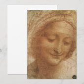 Leonardo da Vinci's Portret van de Heilige Anne St (Voorkant / Achterkant)