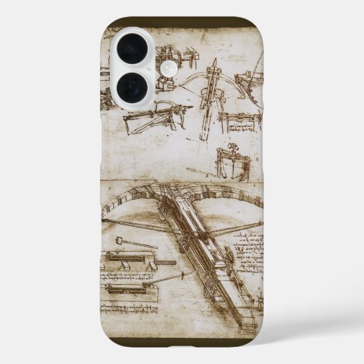 Leonardo da Vinci's reusachtige kruisboog wapen sc Case-Mate iPhone Case (Achterkant)