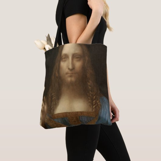 Leonardo da Vinci's Salvator Mundi (Jezus Christus Draagtas (Dichtbij)