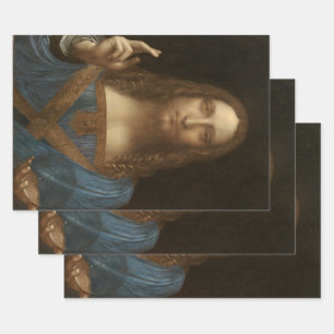 Leonardo da Vinci's Salvator Mundi (Jezus Christus Inpakpapier Vel