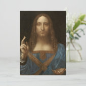 Leonardo da Vinci's Salvator Mundi (Jezus Christus Kaart (Staand voorkant)