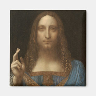 Leonardo da Vinci's Salvator Mundi (Jezus Christus Magneet