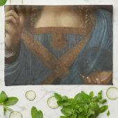 Leonardo da Vinci's Salvator Mundi (Jezus Christus Theedoek (Gevouwen)