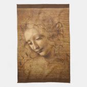 Leonardo da Vinci's Scapigliata, hoofd van een vro Theedoek (Verticaal)