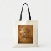 Leonardo da Vinci's Scapigliata, hoofd van een vro Tote Bag (Voorkant)