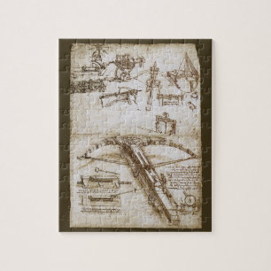 Leonardo da Vinci's schets van het reusachtige kru Legpuzzel