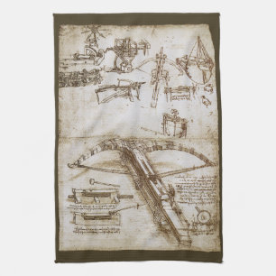Leonardo da Vinci's schets van het reusachtige kru Theedoek