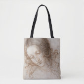 Leonardo da Vinci's studie van het hoofd van Leda Draagtas (Voorkant)