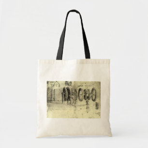 Leonardo da Vinci's technische schets van een wiel Tote Bag
